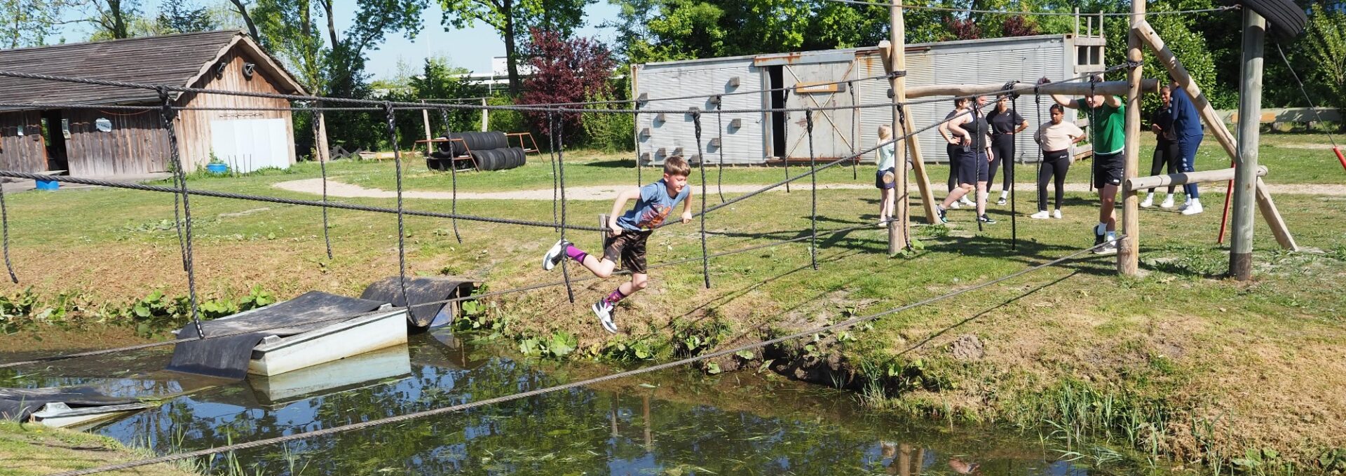 Vrij klimmen bij Outdoorpark Alkmaar