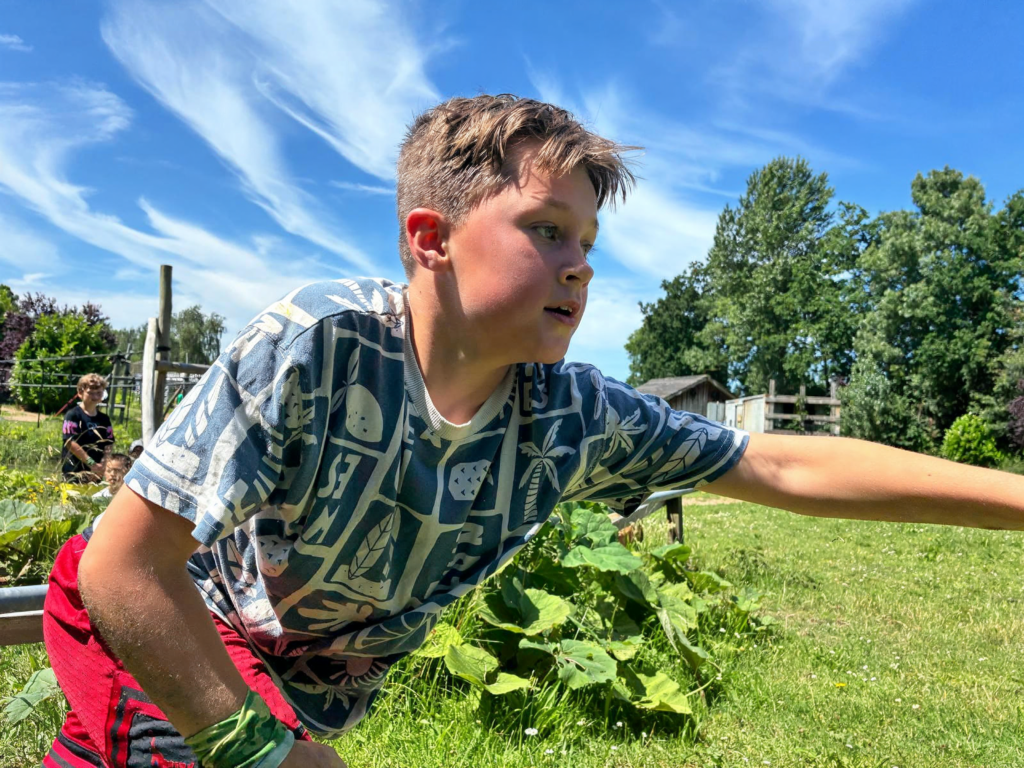 Kinderfeestje in de buitenlucht
